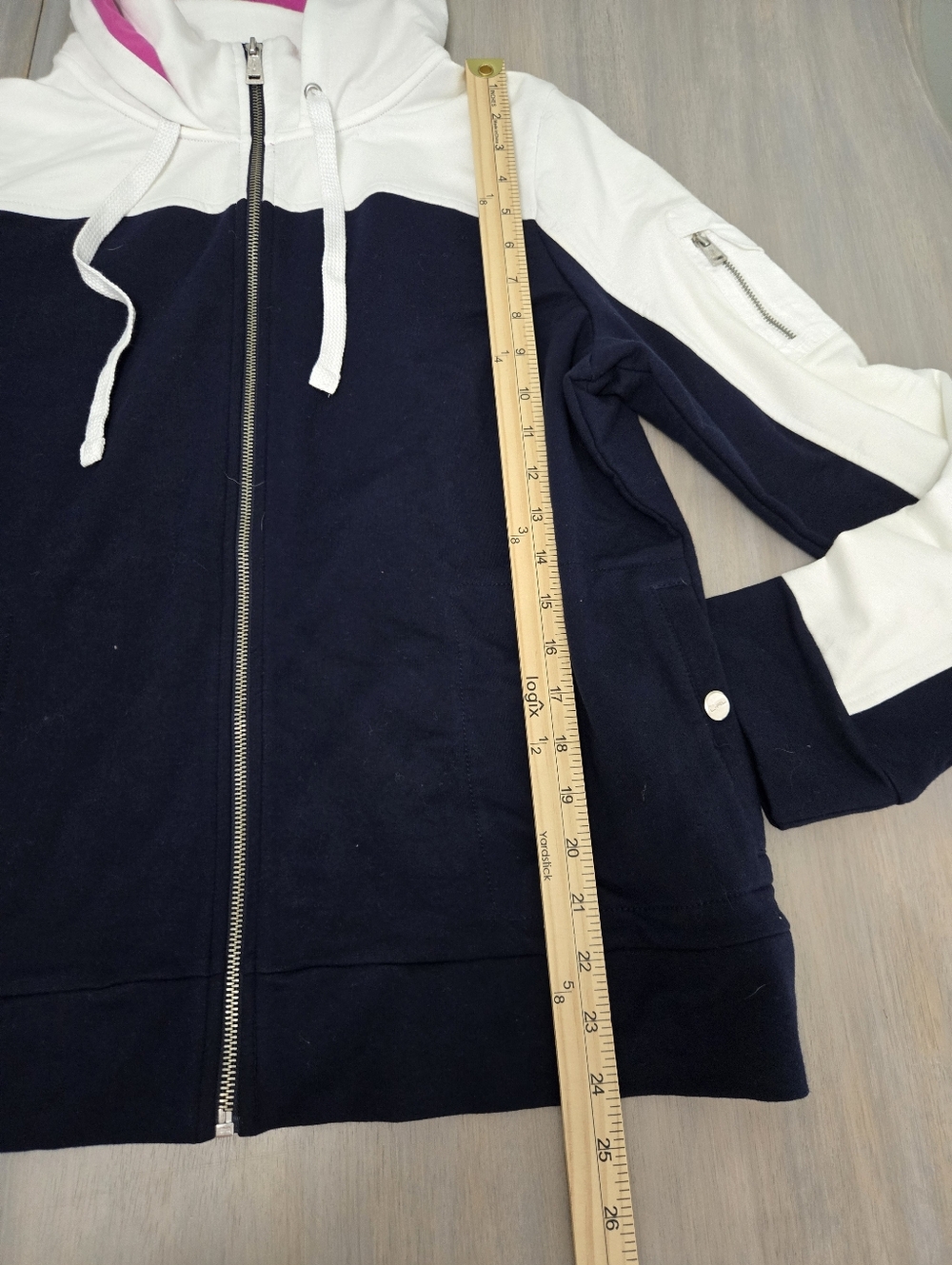 NWT Ralph Lauren Active Jacket Women's XL Navy Blue/White - Picture 4 of 7